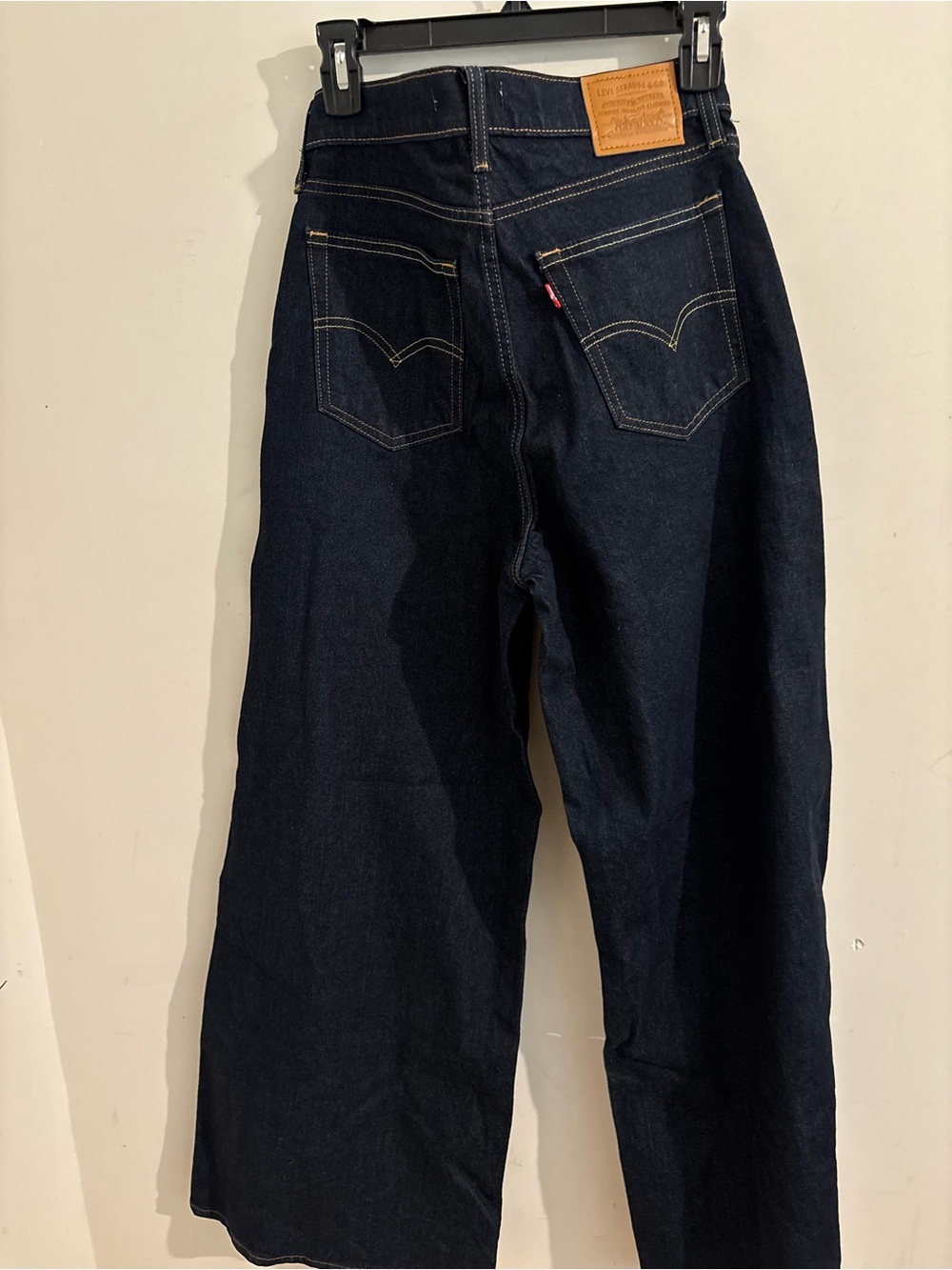 Levi's 728 High Rise Wide Leg Jeans - Dark Indigo - W 30